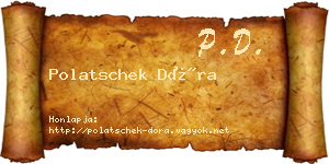 Polatschek Dóra névjegykártya